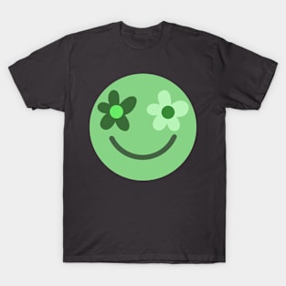 Green Happy Face T-Shirt